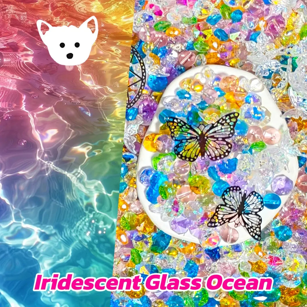 [New Arrival & FTS's Extra] Iridescent Glass Ocean for Sun Catcher - Open in live