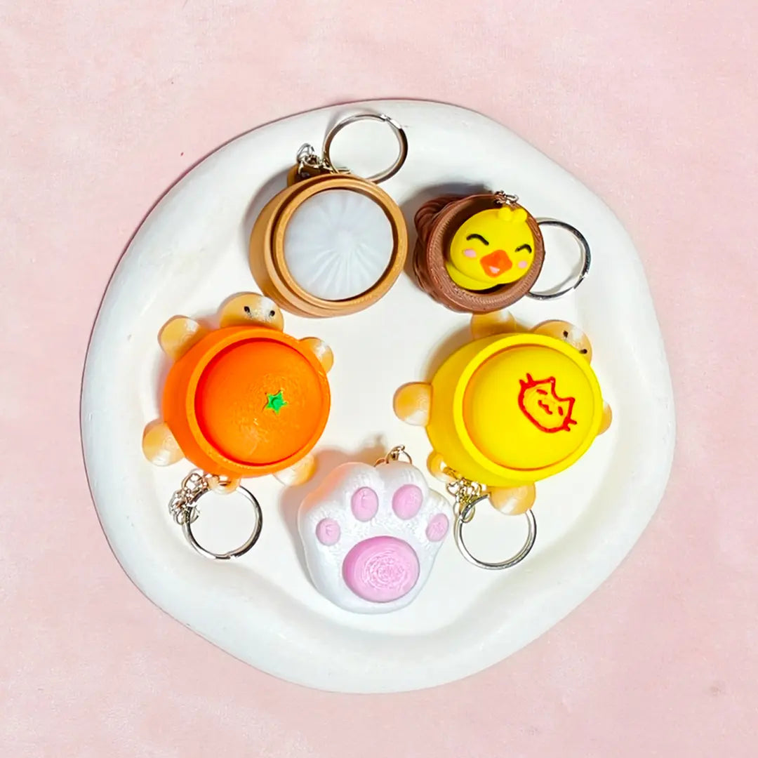 [New Arrival +10% Extra] 3D Printed Keychain Loops Blind Bag for Keychain/Phone chain - Open in live