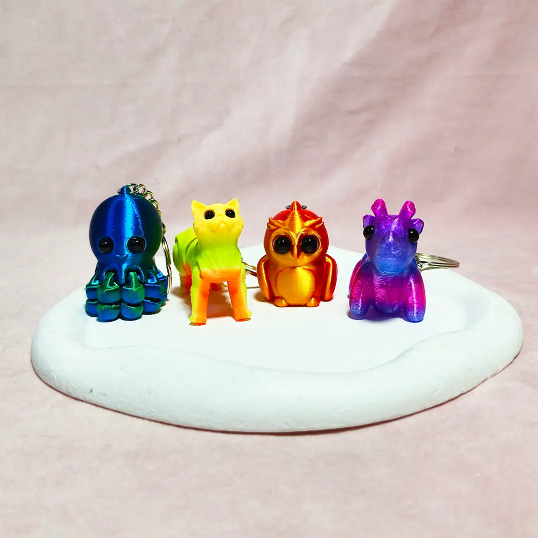 [New Arrival +10% Extra] 3D Printed Keychain Loops Blind Bag for Keychain/Phone chain - Open in live