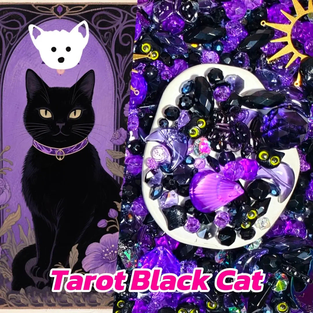 [New Arrival] Tarot Black Cat for Sun Catcher- Open in live