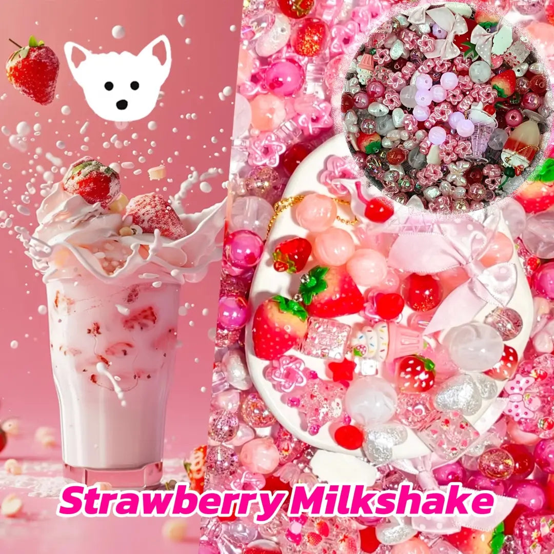 [New Arrival] Strawberry Milkshake for Bracelet/Hanging/Pen- Open in live