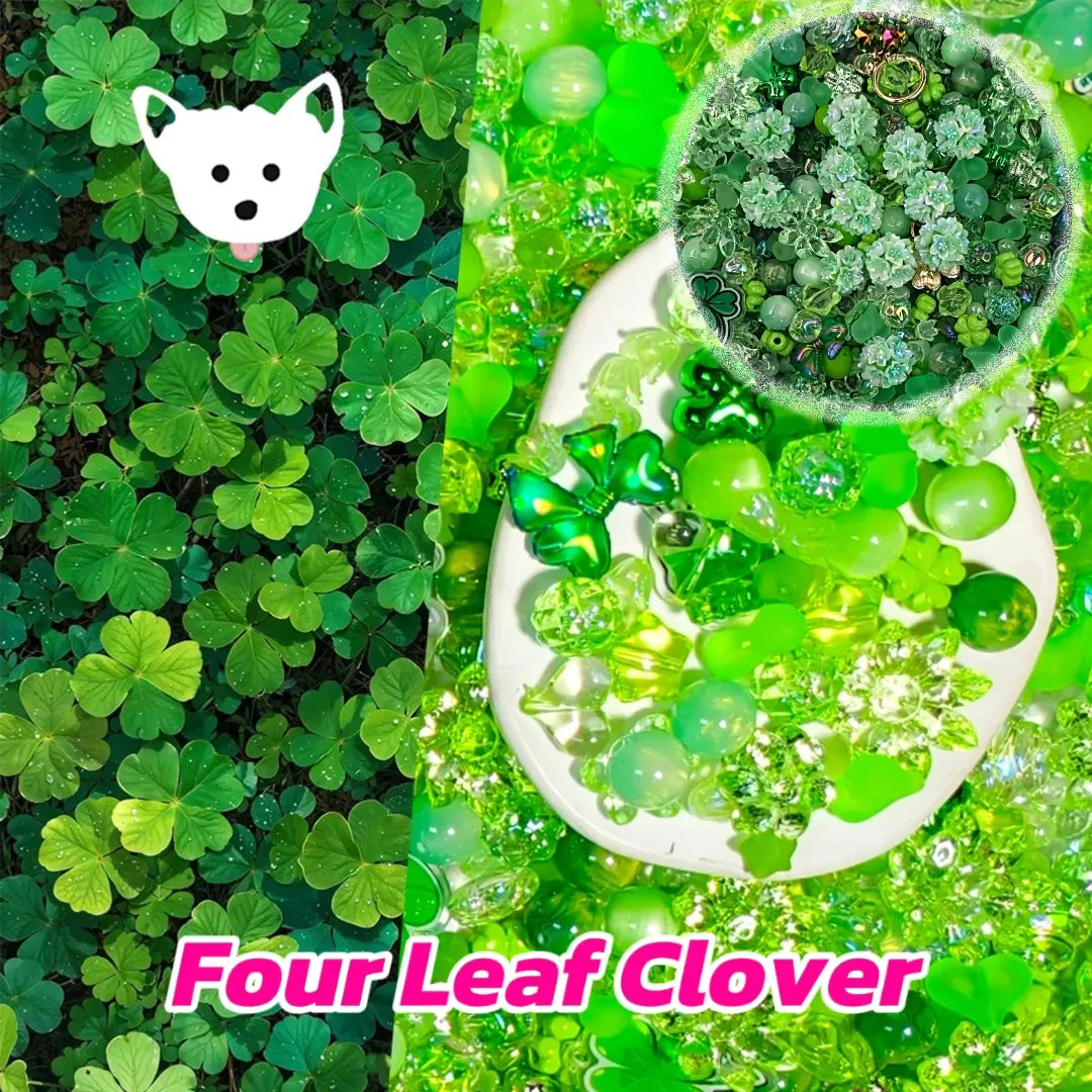 [New Arrival] Four Leaf Clover for Bracelet/Hanging/Pen- Open in live