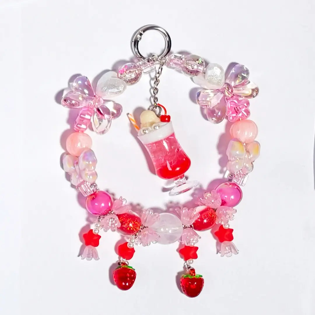 [New Arrival] Strawberry Milkshake for Bracelet/Hanging/Pen- Open in live
