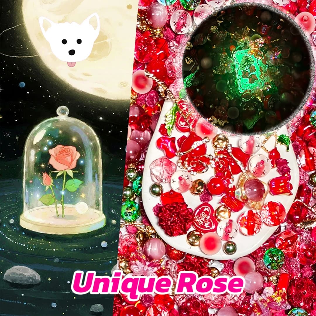 [New Arrival+1 Scoop] Unique Rose for Bracelet/Hanging/Pen - Open in live