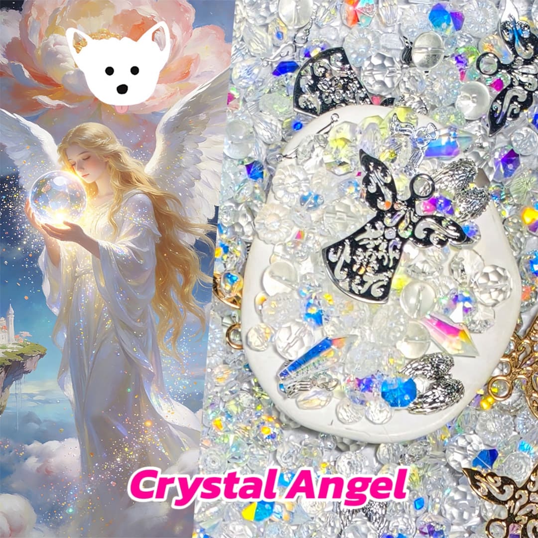 [New Arrival+1 Scoop] Crystal Angel for Sun Catcher - Open in live