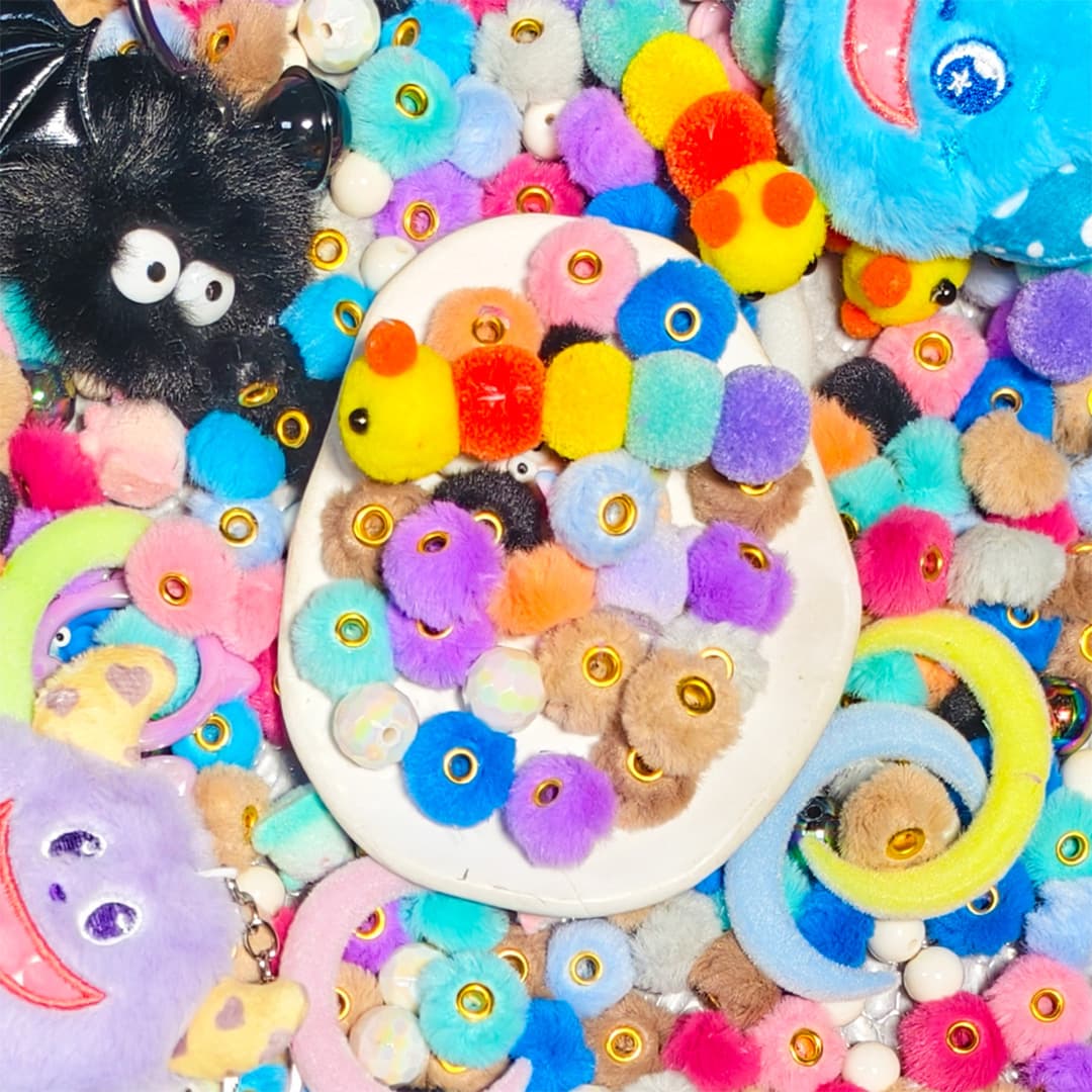 [New Arrival+1 Scoop][Co-creation with Nora] Fluffy Monster 2.0 for Pen/Bracelet/Hanging - Open in live