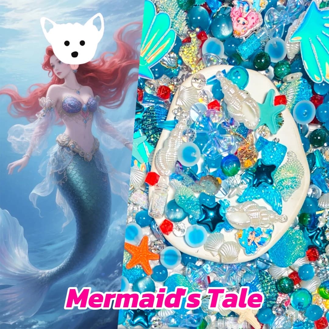 [New Arrival+1 Scoop] Mermaid's Tale for Bracelet/Hanging/Pen - Open in live