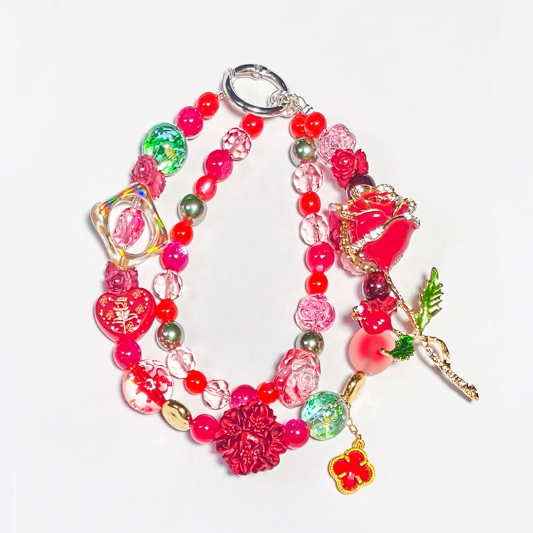 [New Arrival+1 Scoop] Unique Rose for Bracelet/Hanging/Pen - Open in live