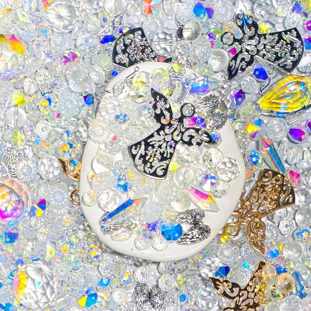 [New Arrival+1 Scoop] Crystal Angel for Sun Catcher - Open in live