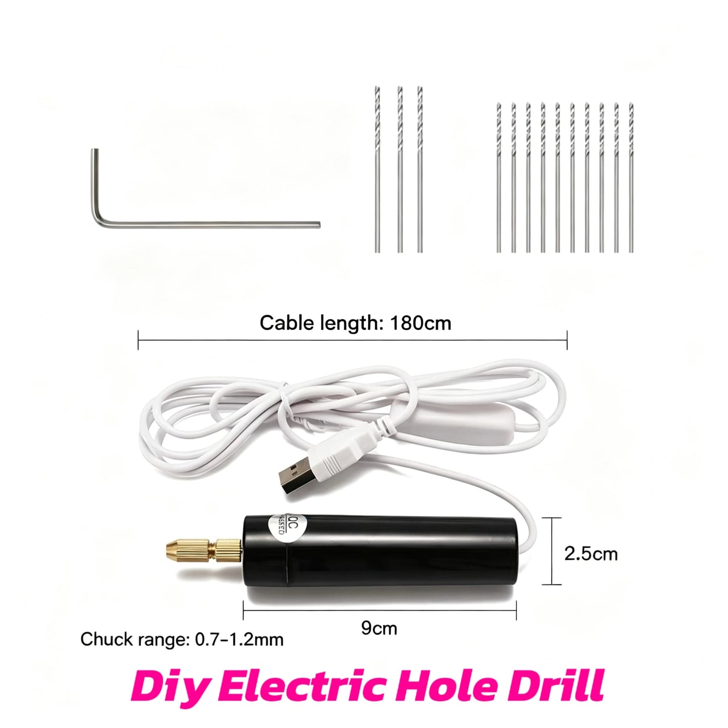 【Offline-Packing】DIY Electric Hole DrilI，USB Mini Dril