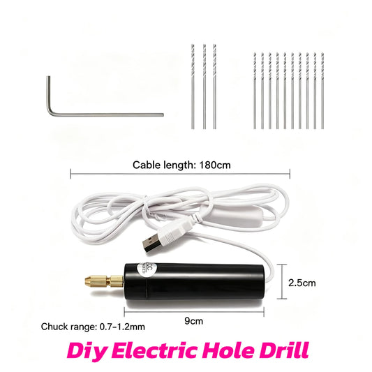 【Offline-Packing】DIY Electric Hole DrilI，USB Mini Dril