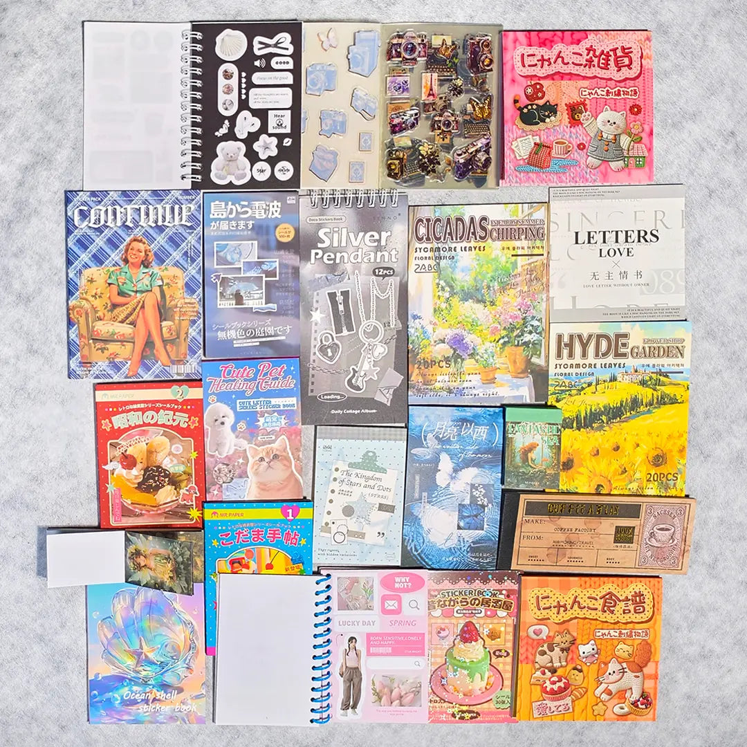 [New Arrival+10% Extra] Sticker Book Blind Bag - Open in live