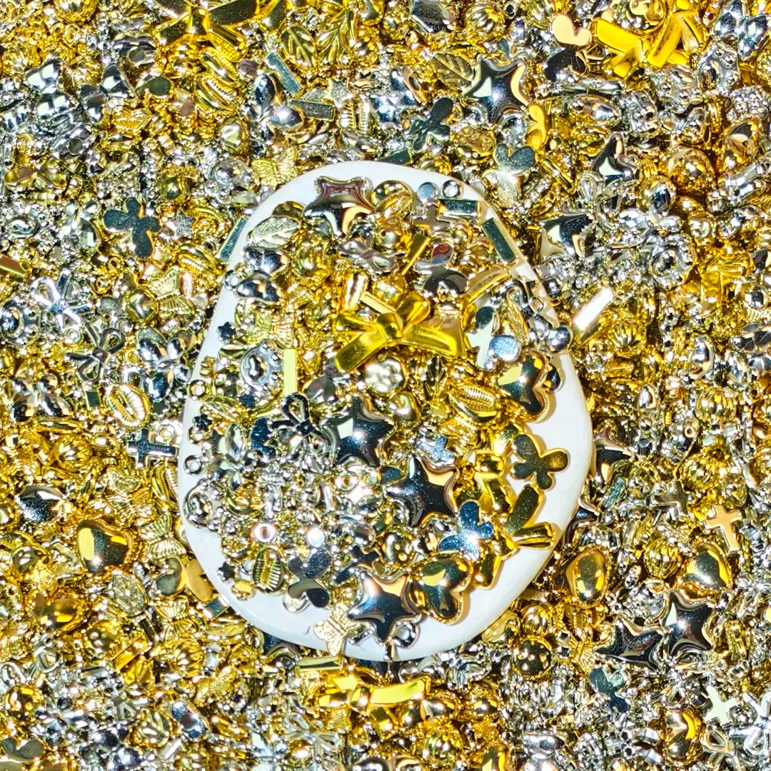 [New Arrival][FTS Mix] Gold&Silver Spacer Beads for Bracelet/Hanging- Open in live