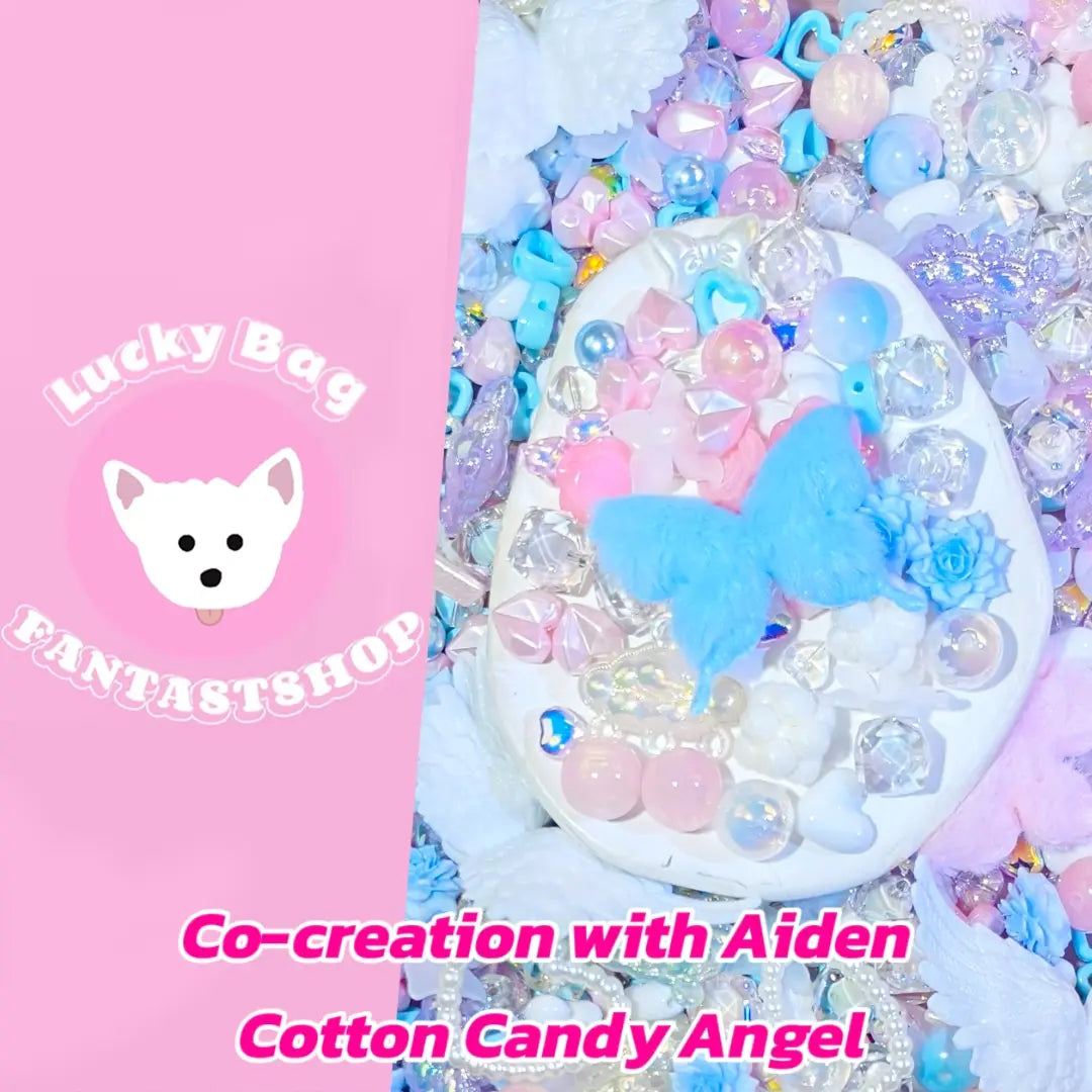 [New Arrival][Limited][Co-creation with Aiden]Cotton Candy Angel for Bracelet/Hanging- Open in live