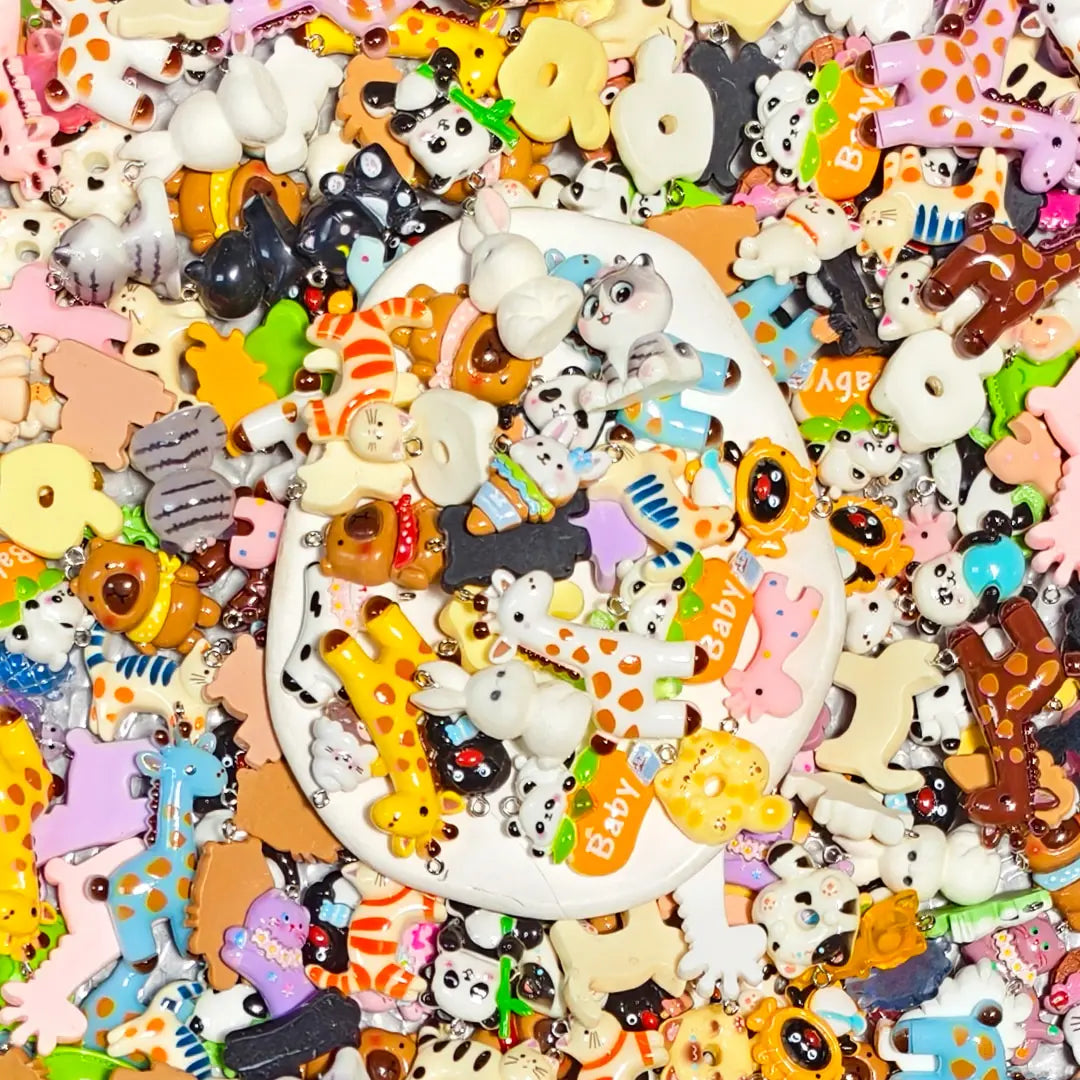 [New Arrival][FTS Mix Box] Animal Party - Acrylic Pendant  for Bracelet/Hanging - Open in live