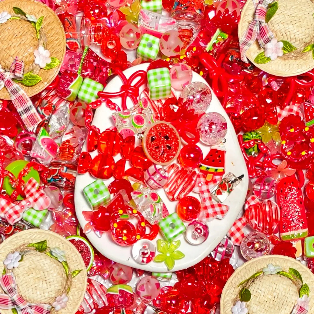 [New Arrival] Summer Watermelon Picnic for Bracelet/Hanging/Pen - Open in live