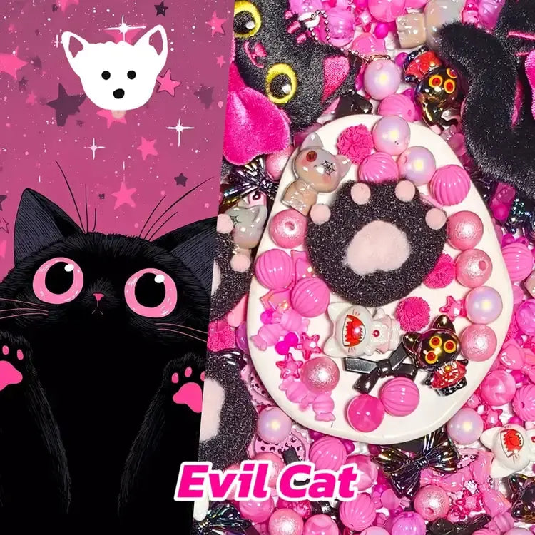 [New Arrival+1 Scoop] Evil Cat for Hanging/Pen - Open in live