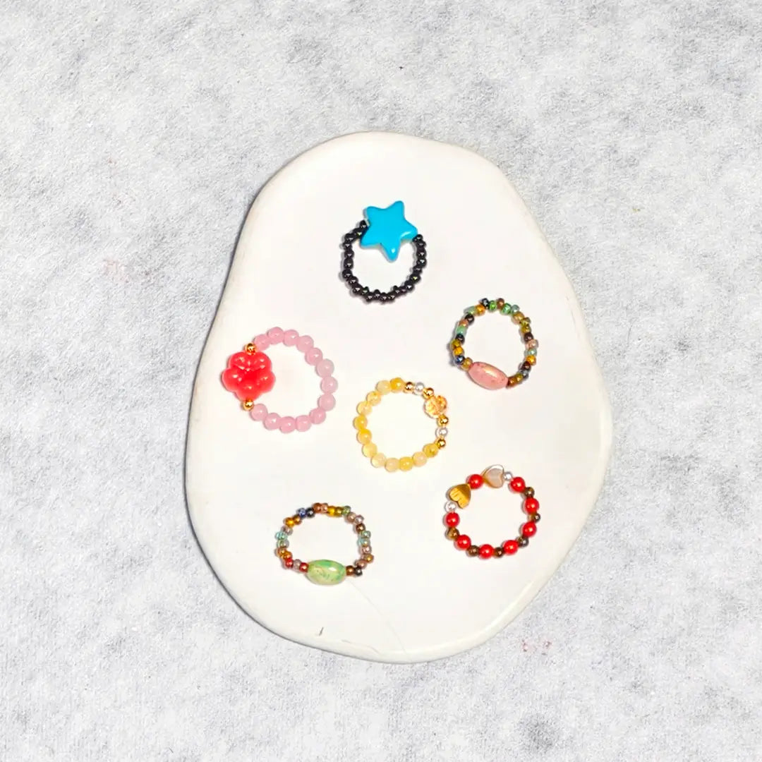 Seed Beads Ring - Open in live