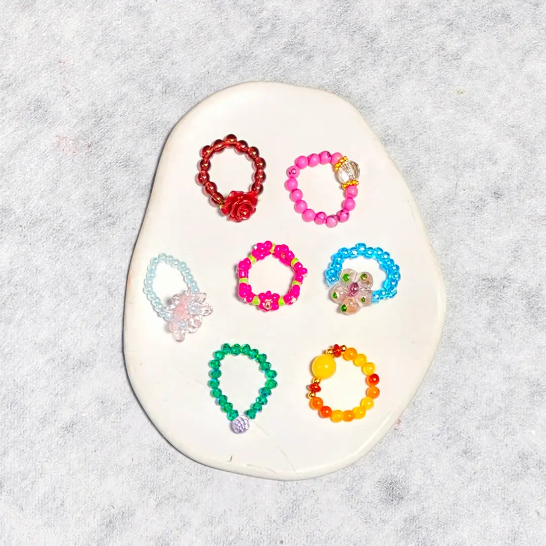 Seed Beads Ring - Open in live