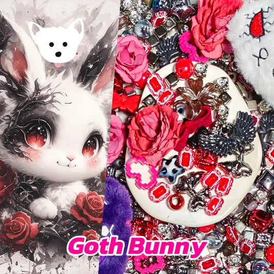[New Arrival] Goth Bunny for Hanging/Pen - Open in live