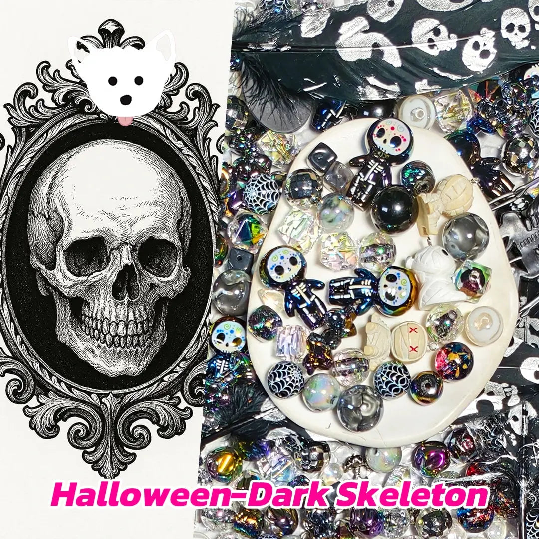 [New Arrival+1 Scoop] Halloween-Dark Skeleton for Hanging/Pen - Open in live