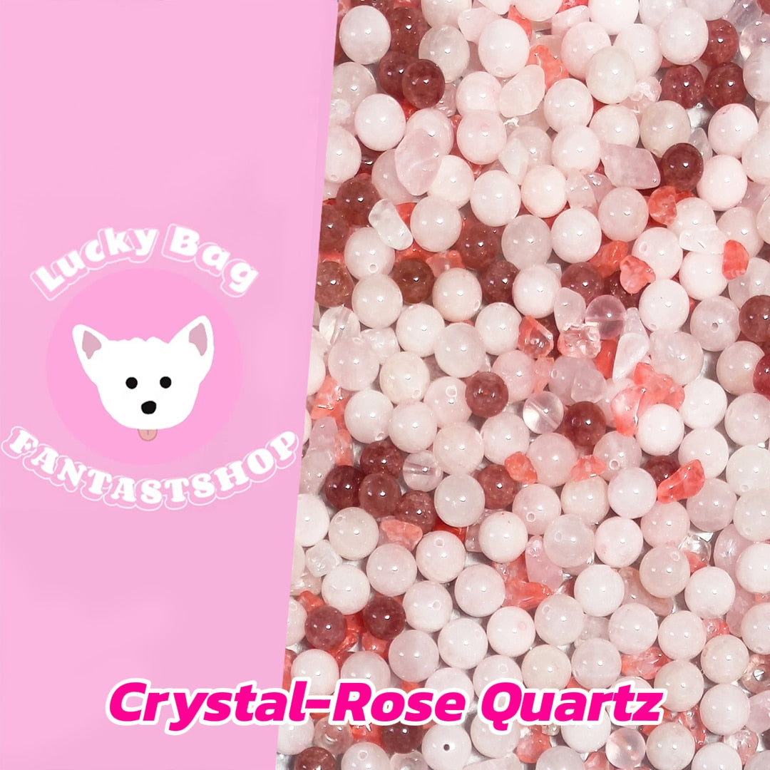 [New Arrival][FTS Mix Box] Crystal-Rose Quartz for Bracelet/Necklace- Open in live