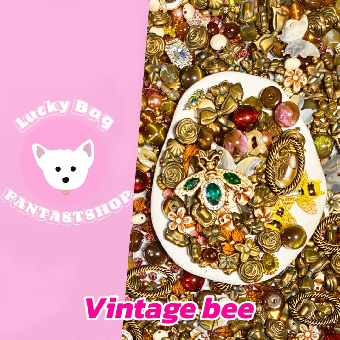 [New Arrival+1 Scoop] Vintage Bee for Bracelet/Hanging/Pen - Open in live