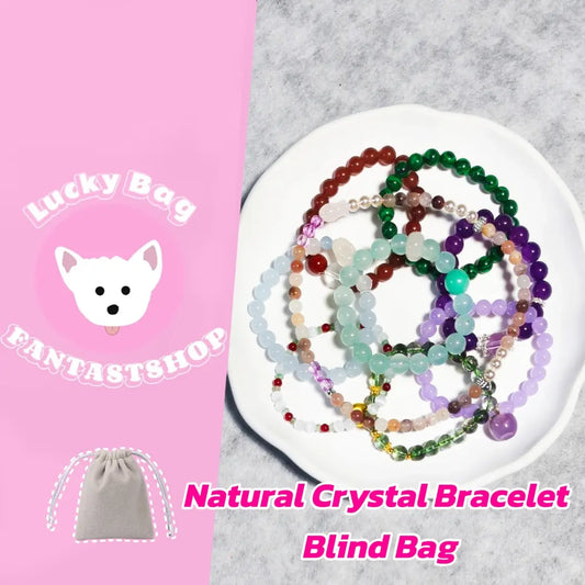 [New Arrival+10% Extra] Natural Crystal Bracelet Blind Bag - Open in live