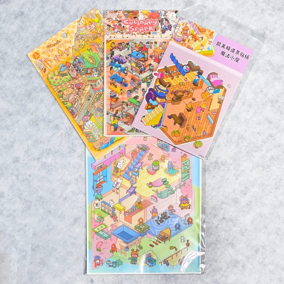 [New Arrival+10% Extra] Miniature World Stickers Blind Bag - Open in live