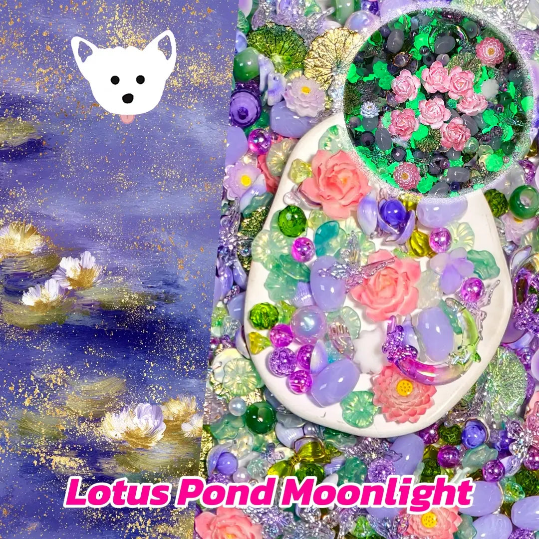 Lotus Pond Moonlight for Hanging/Pen - Open in live