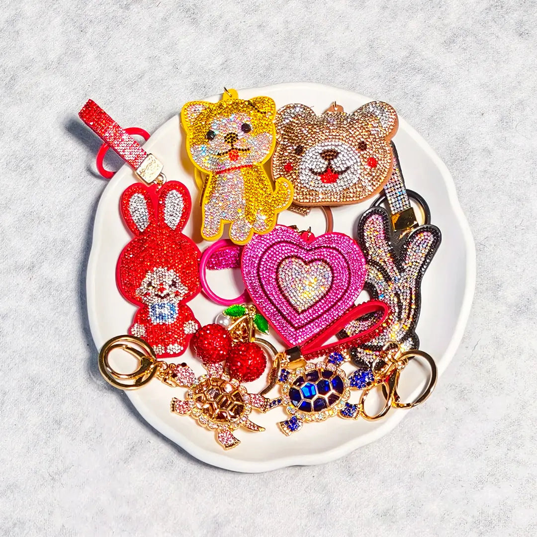 [New Arrival+10% Extra] Rhinestone Keychain Blind Bag - Open in live
