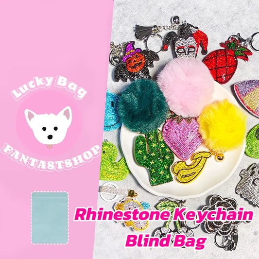 [New Arrival+10% Extra] Rhinestone Keychain Blind Bag - Open in live