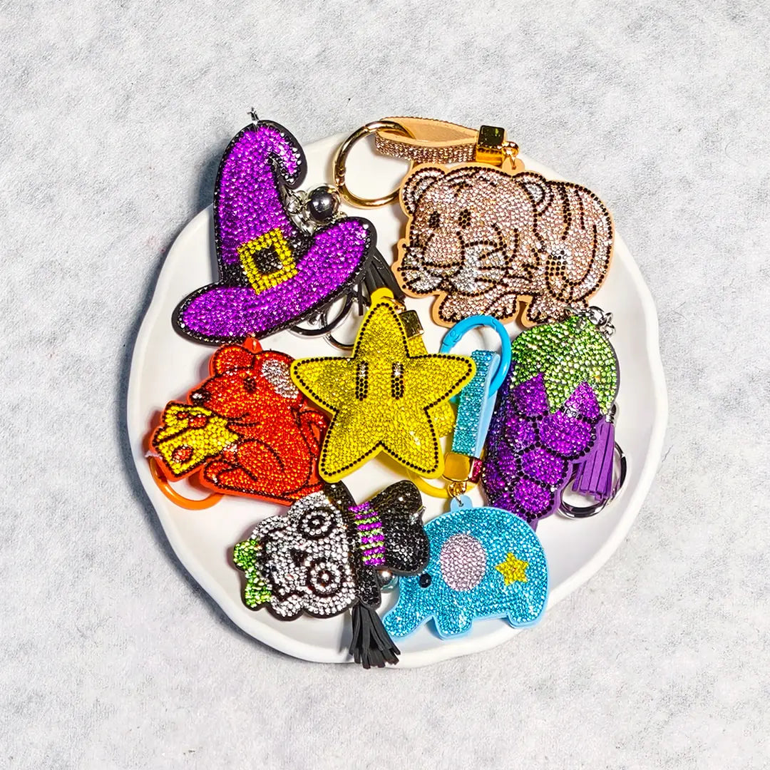 [New Arrival+10% Extra] Rhinestone Keychain Blind Bag - Open in live