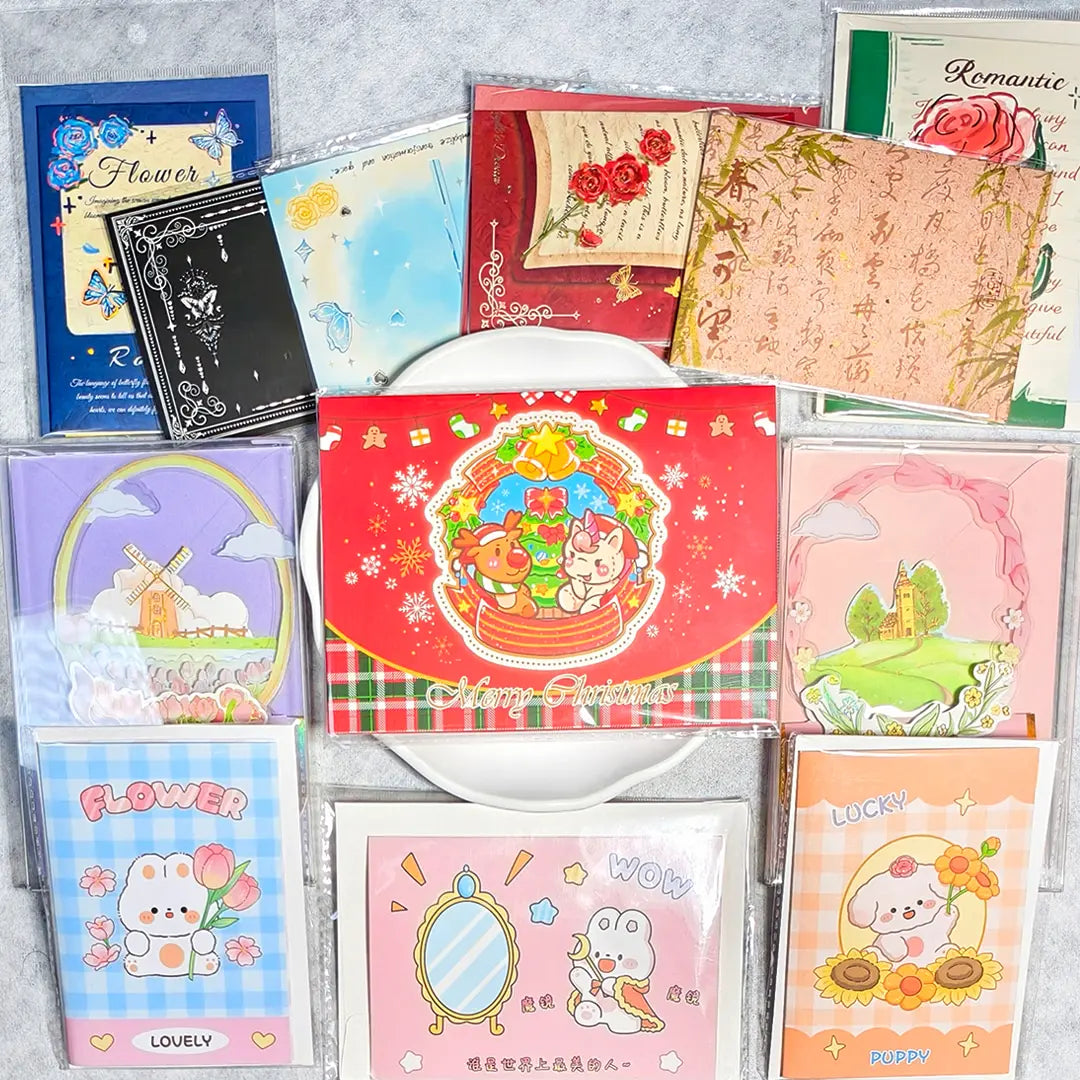 [NEW][Every 3 Number Beads=1 Extra] Greeting Card Blind Bag - Open in live