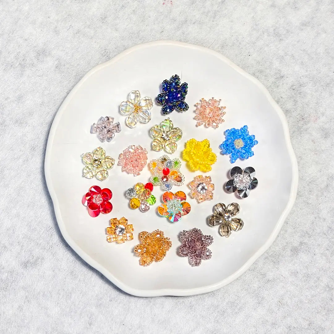 Glass Flower Component Blind Bag for Pen - Open in live
