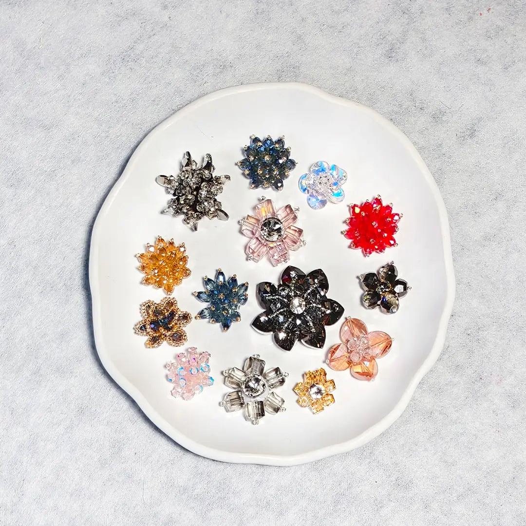 Glass Flower Component Blind Bag for Pen - Open in live