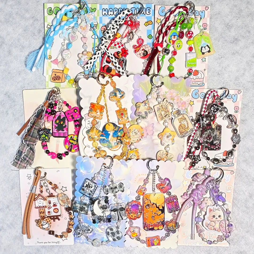 [New Arrival+10% Extra] Embossed Phone Chain Blind Bag - Open in live