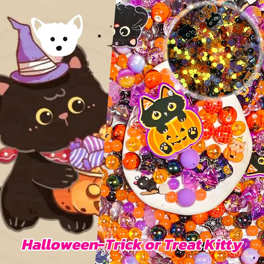 [New Arrival+1 Scoop] Halloween-Trick or Treat Kitty for Hanging/Pen - Open in live