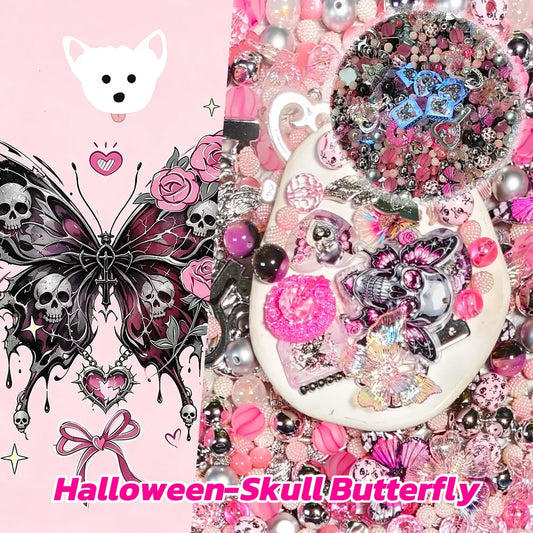 [New Arrival+1 Scoop] Halloween-Skull Butterfly for Hanging/Pen - Open in live