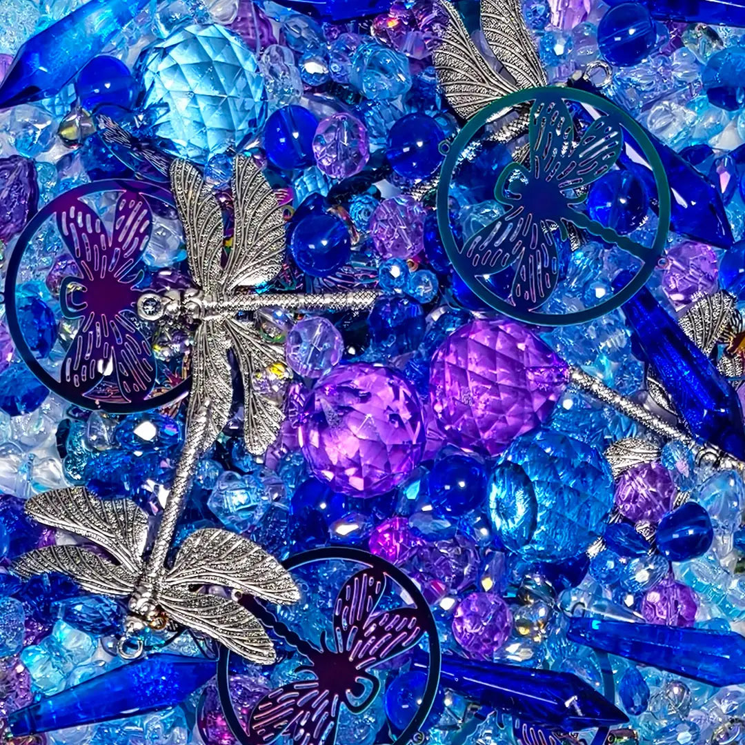 [New Arrival][FTS Mix Box] Blue‑Violet Dragonfly for Sun Catcher - Open in live