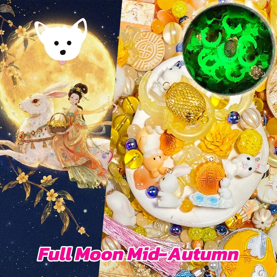 [New Arrival+1 Scoop] Full Moon Mid-Autumn for Bracelet/Hanging/Pen - Open in live