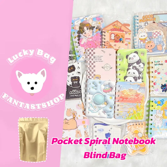 [New Arrival+ 10% Extra] Pocket Spiral Notebook Blind Bag - Open in live