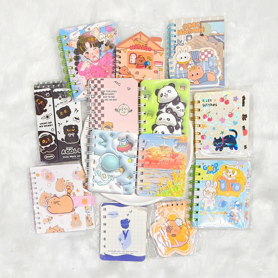 [New Arrival+ 10% Extra] Pocket Spiral Notebook Blind Bag - Open in live