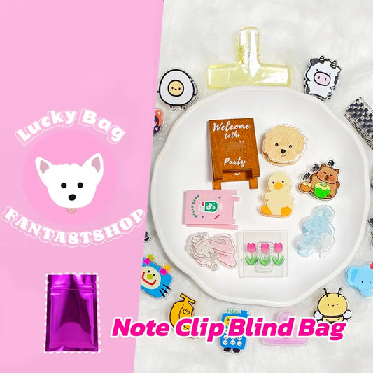 [New Arrival+ 10% Extra] Note Clip Blind Bag - Open in live