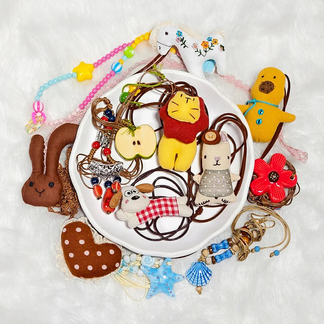[New Arrival+10% Extra] Charm Necklace Blind Bag - Open in live