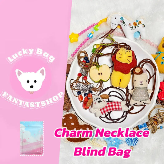[New Arrival+10% Extra] Charm Necklace Blind Bag - Open in live