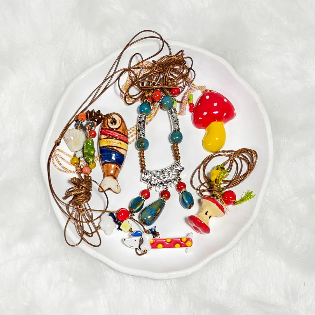 [New Arrival+10% Extra] Charm Necklace Blind Bag - Open in live