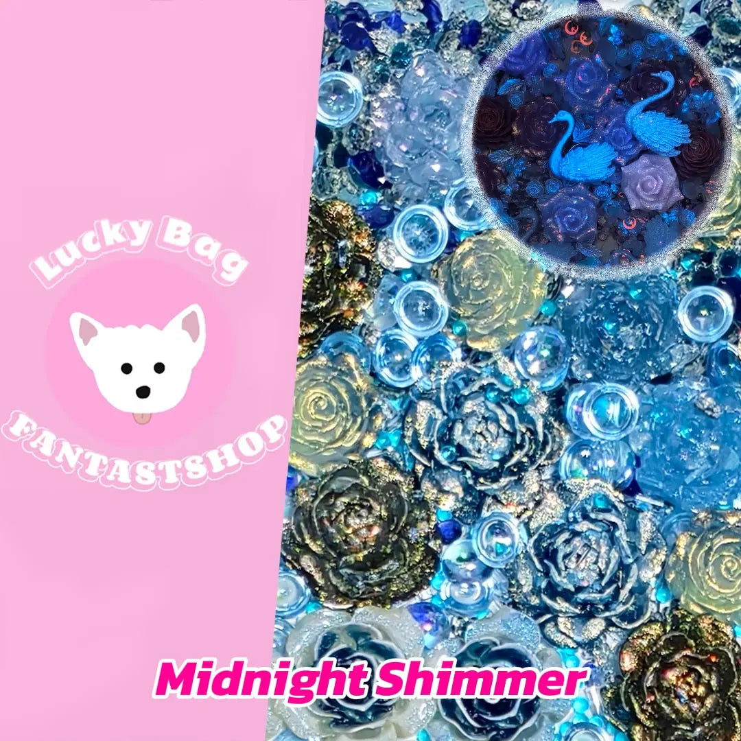 [New Arrival+1 Scoop] Midnight Shimmer for Nail Decor/Pen/Pen Bead/Keychain/Sticker Decor - Open in live