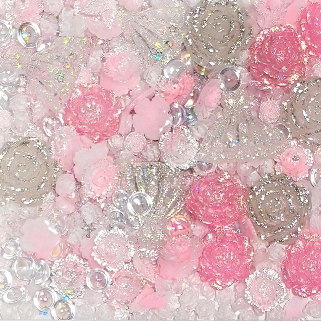 [New Arrival+1 Scoop] Pink Aura Dust for Nail Decor/Pen/Pen Bead/Keychain/Sticker Decor - Open in live