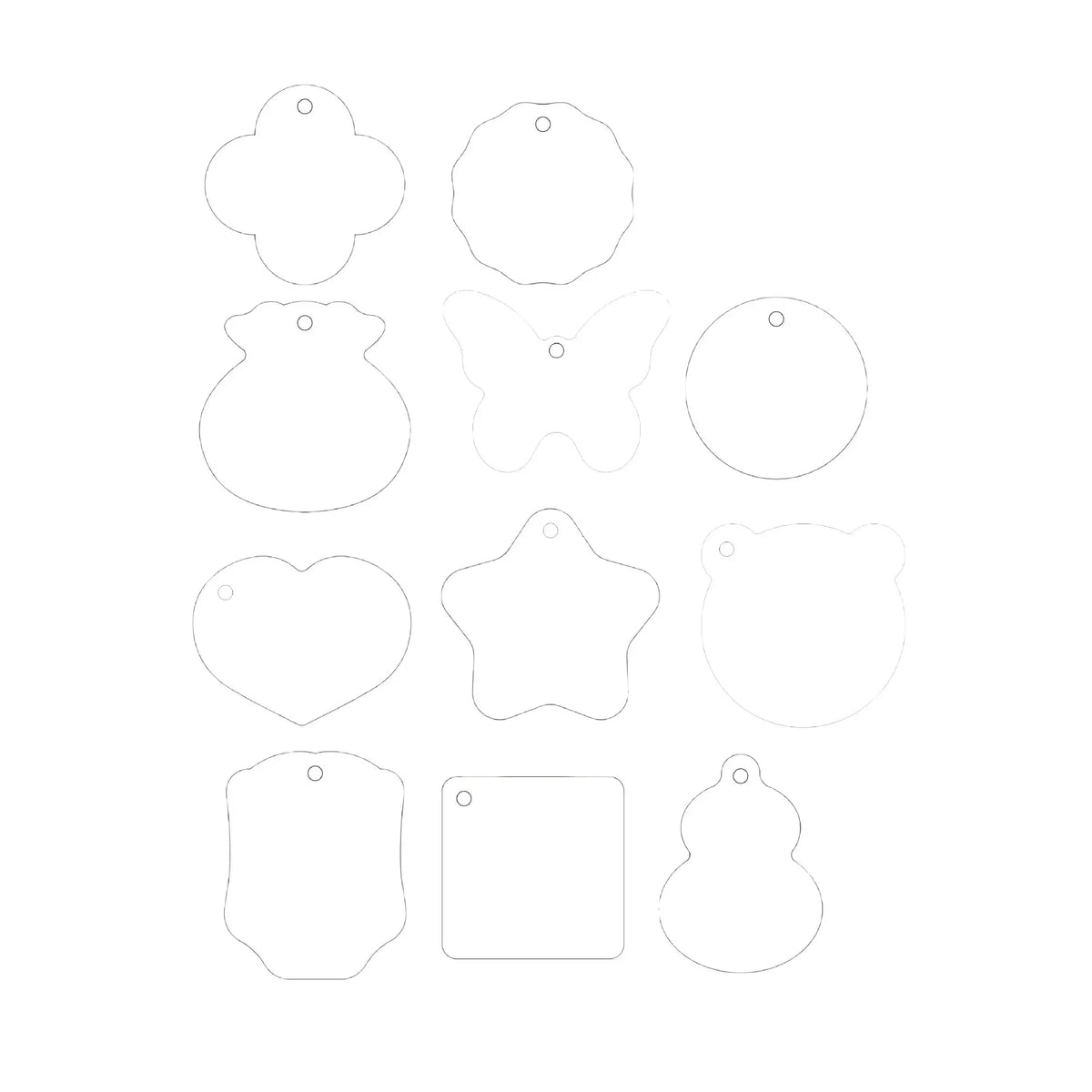 【Offline-Packing] Random Acrylic Tags + Double-sided Tapes
